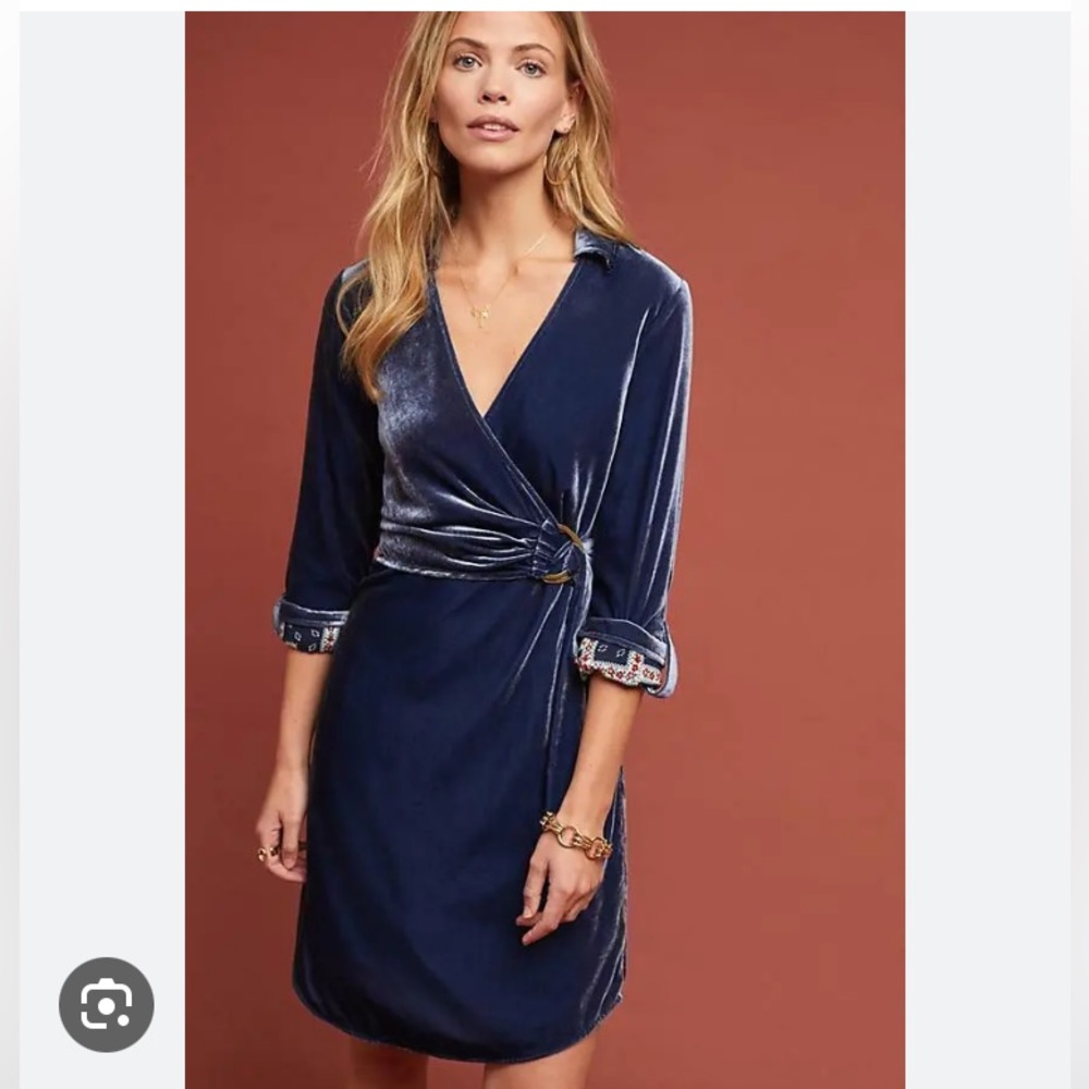 Hutch VELVET SHIRTDRESS NWOT